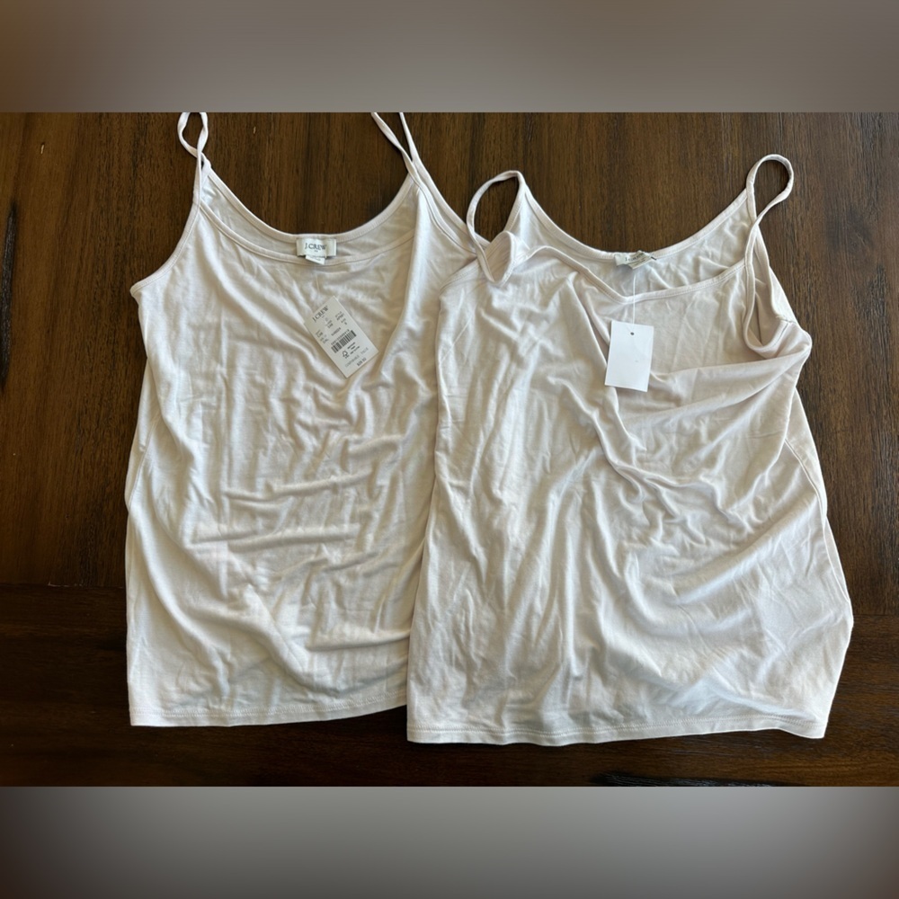 J. Crew Women's Light Ivory Camisoles- size Small